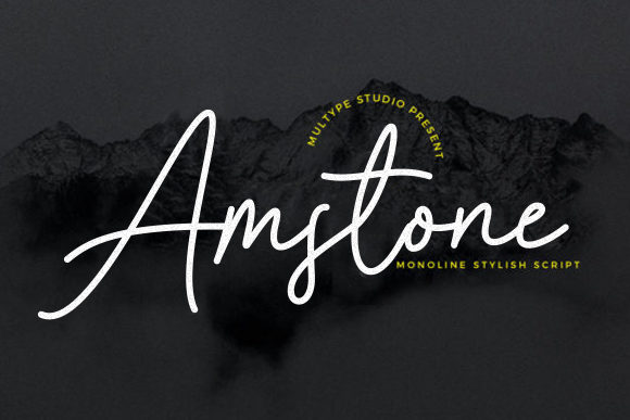 Amstone: Elegant Script Handwritten Font for Modern Design