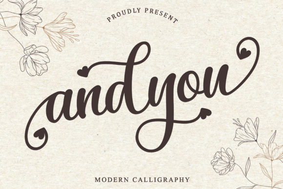Andyou Script Font for Elegant Campaign Design