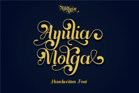 Ayulia Molga: A Premium Script Handwritten Font for Digital Branding