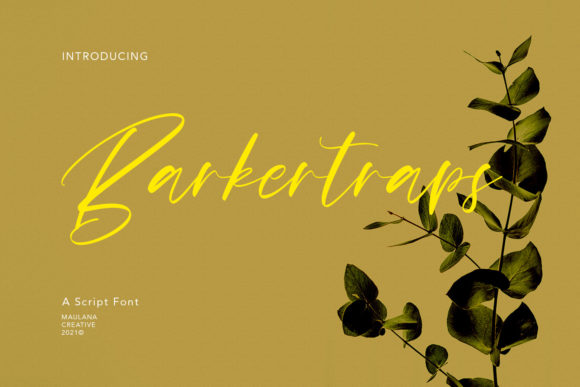 Barkertraps Font for Elegant, Fashionable Branding