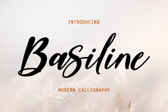 Basiline: A Luxury Script Font for Small Business Branding