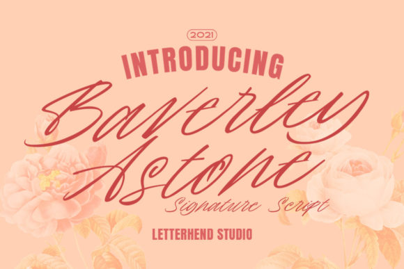 Baverley Astone Script Font for Handmade Branding