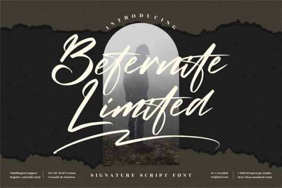 Beternite Limited Script Font for Handmade Creators