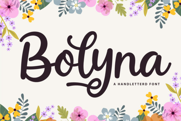 Bolyna Script Font for Elegant Handmade Designs