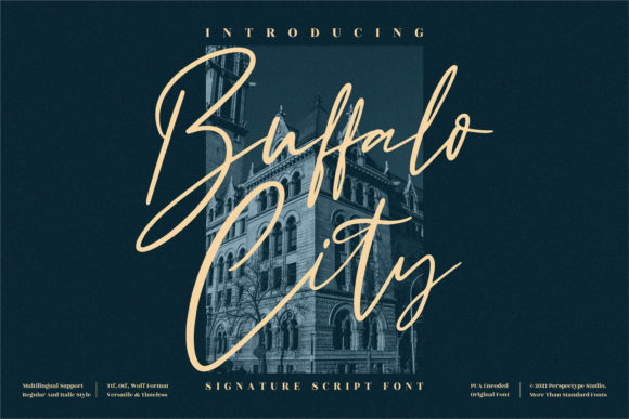 Buffalo City Font: A Thin Lettered Script Handwritten Typeface