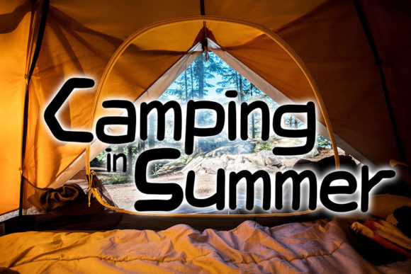 Camping in Summer Font for Modern Script Design