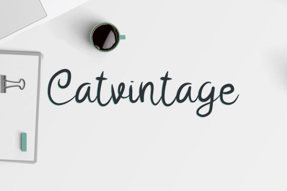 Catvintage: A Cheerful Script Handwritten Font for Thoughtful Design