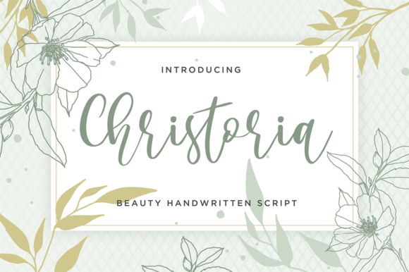 Christoria Font for Elegant Campaign Design