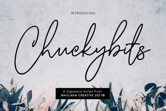 Chuckybits: A Fancy, Casual Script Handwritten Font for Digital Design
