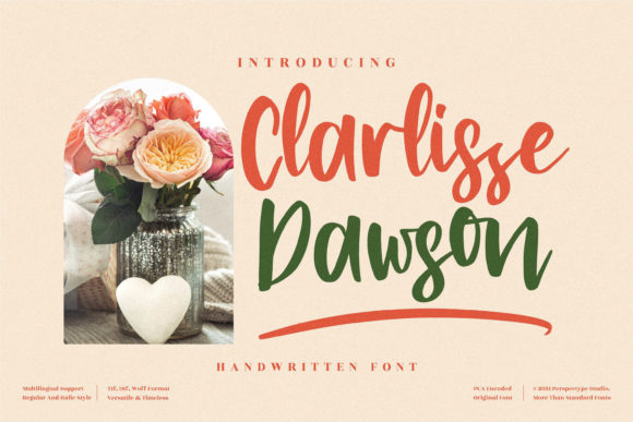 Clarlissa Dawson Script Font for Elegant Branding