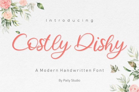 Costly Dishy: A Refined Script Font for Elegant Branding