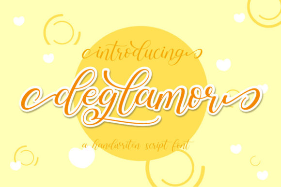 Deglamor Font: Elegant Script Handwritten Fonts for Campaign Clarity
