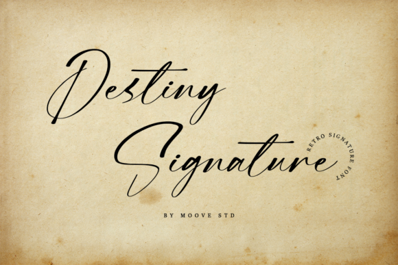 Destiny Signature Font for Elegant Handmade Designs