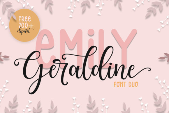 Emily Geraldine Font: A Script Handwritten Duo for Makers