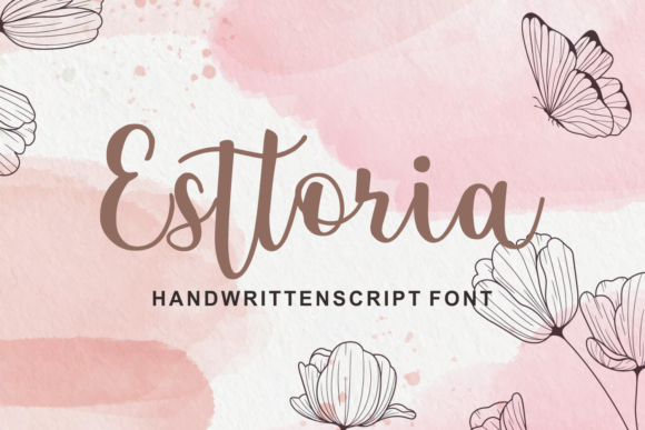 Esttoria: A Delicate Script Font for Editorial Elegance