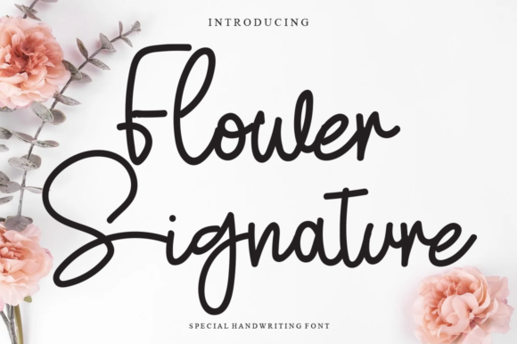 Flower Signature: A Stylish Script Font for Modern Branding