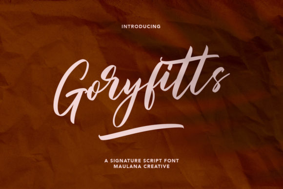 Goryfitts: Elegant Script Handwritten Font for Modern Design