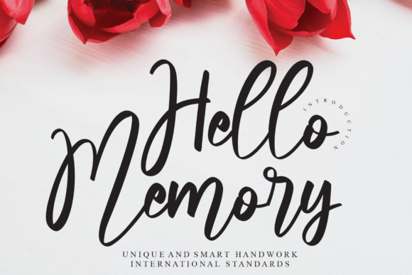 Hello Memory: A Dainty Script Font for Elegant Branding