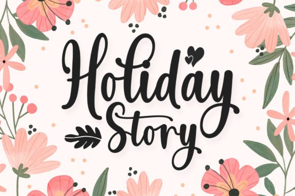 Holiday Story Duo: A Luxury Script Handwritten Font for Campaign Design