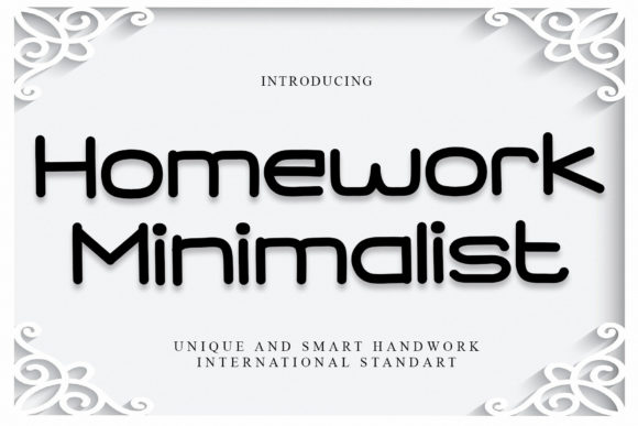 Homework Minimalist Font for Elegant Script Branding