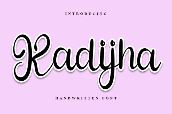 Kadijha: A Refined Script Font for Elegant Editorial Design