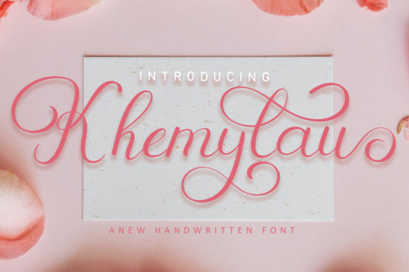 Khemylau: A Delicate Script Font for Handmade Charm