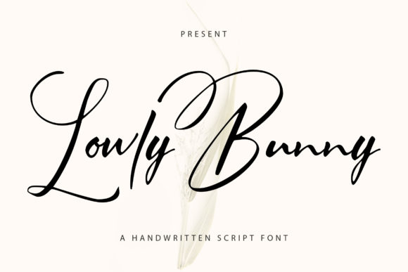 Lowly Bunny: An Elegant Script Font for Small Business Branding