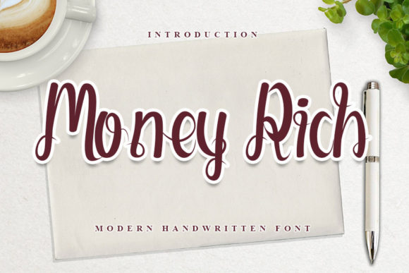 Money Rich Script Font for Digital Branding