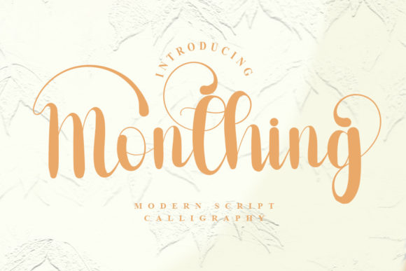 Monthing Script Font for Elegant Brand Identity