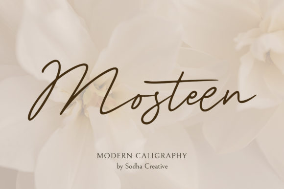 Mosteen: A Thin, Luxurious Script Font for Digital Branding