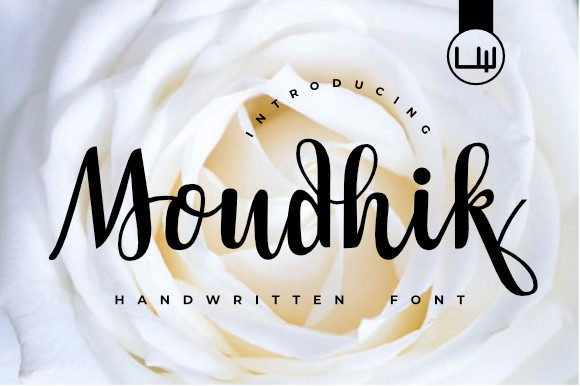 Moudhik Script Font for Elegant Handwritten Branding