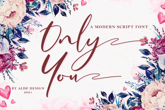 Only You Script Font for Luxury Branding