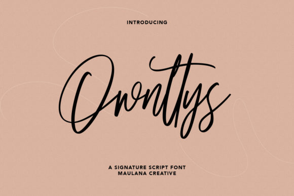 Ownttys: A Refined Script Handwritten Font for Modern Designers
