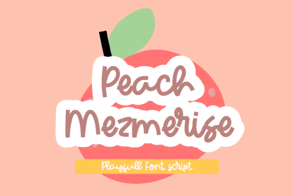Peach Mezmerise: A Delicate Script Handwritten Font for Brand Warmth