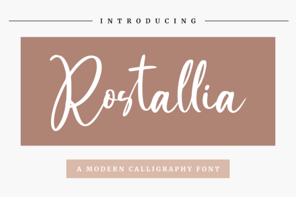 Rostallia: A Romantic Script Font for Editorial Design