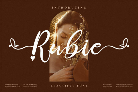 Rubie: A Delicate Script Font for Editorial Warmth