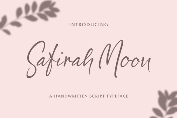 Safirah Moon: A Sweet, Flowing Script Font for Editorial Design