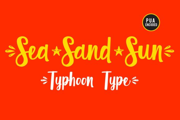 Sea Sand Sun Script Font for Elegant Digital Branding