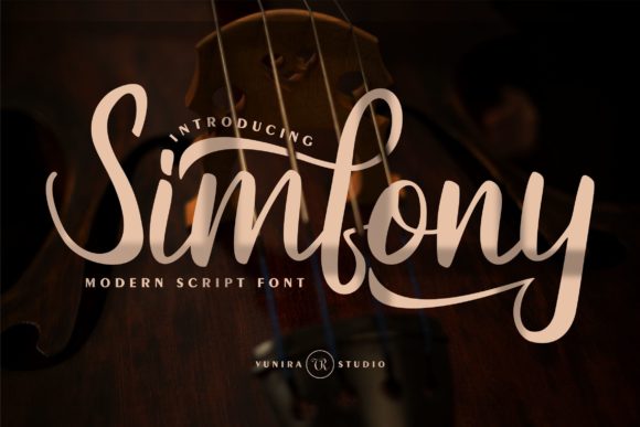 Simfony Font: A Paint Brushed Script for Elegant Branding