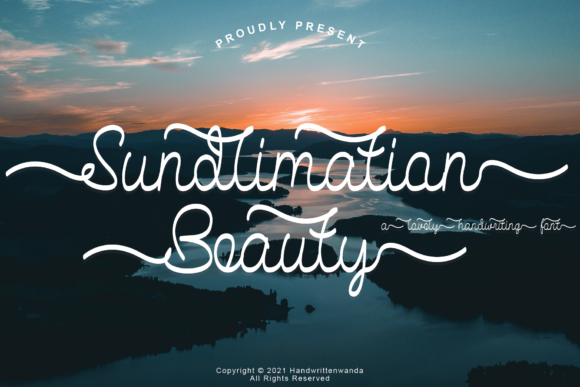 Sundlimation Beauty: A Refined Script Handwritten Font for Digital Elegance
