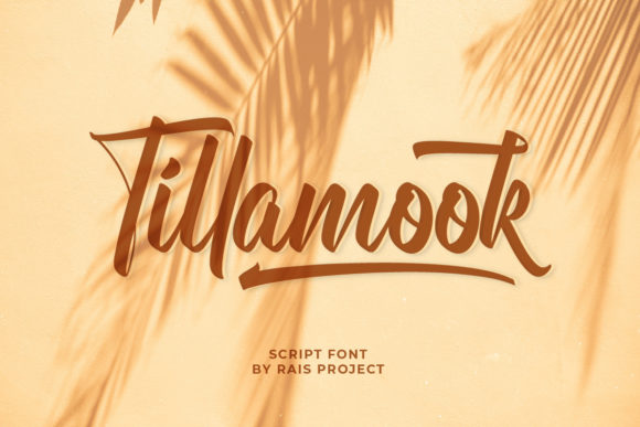 Tillamook: A Refined Brushed Script Font for Elegant Branding
