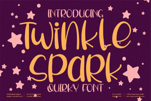 Twinkle Spark: A Whimsical Script Handwritten Font for Digital Design